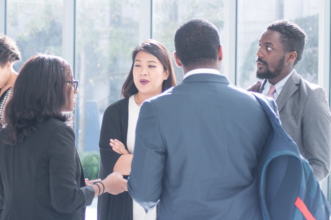 diverse group in business discussion