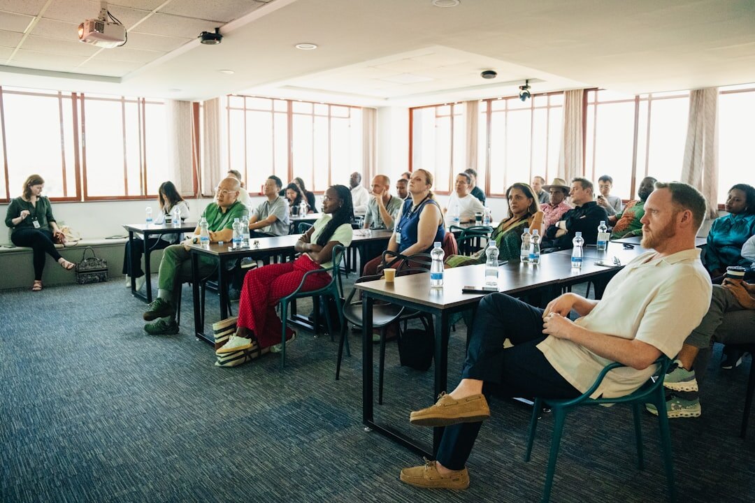 group of executives at seminar